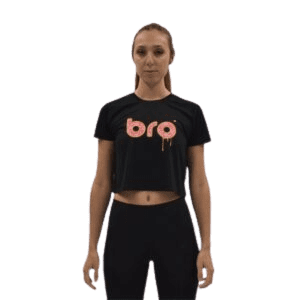 Sweat sport femme – Crop Top – Tie And Dye Noir 46