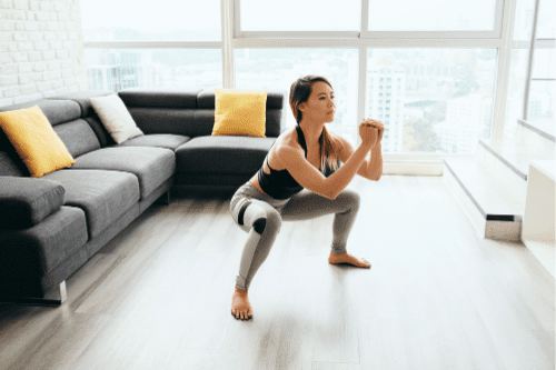 squat, renforcement musculaire des jambes