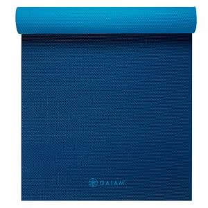 Tapis de yoga  réversible GAIAM Navy & Blue 6 MM 61698